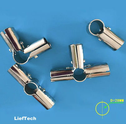 Struttura modulare Fittings per tubi di cromo per scaffalature