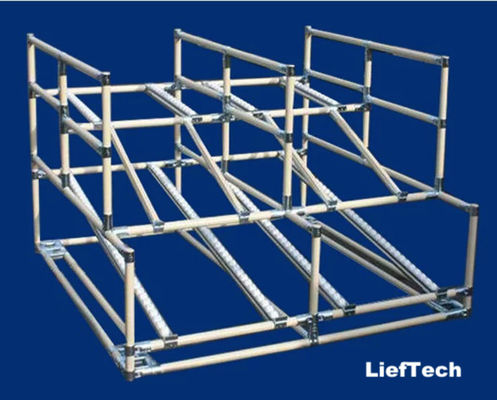 Struttura modulare Fittings per tubi di cromo per scaffalature