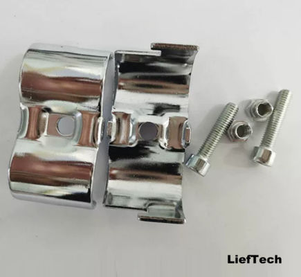 CRS connettore a doppio tubo di acciaio laminato a freddo per tubo a cromo a 28 mm