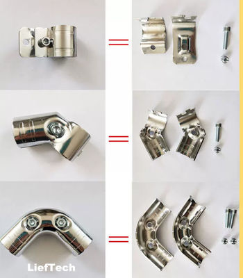 Tecnologia Lief Collegatori di tubi cromati di acciaio Fittings di tubi cromati