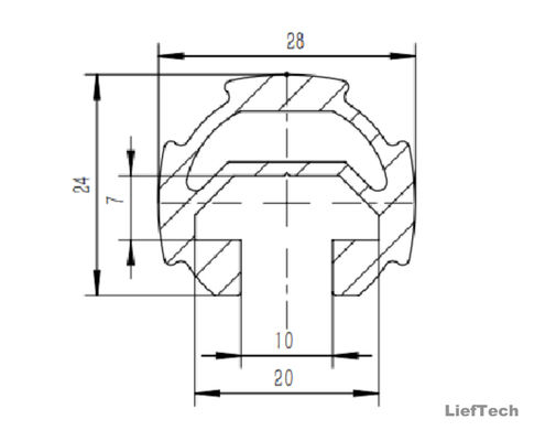 6063 T3-T8 tubo in lega di alluminio tubo di alluminio anodizzato 28 mm