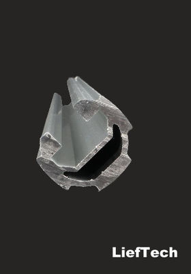 OEM 19mm di diametro anodizzato tubi di alluminio con scanalatura