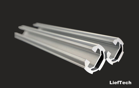 OEM 19mm di diametro anodizzato tubi di alluminio con scanalatura