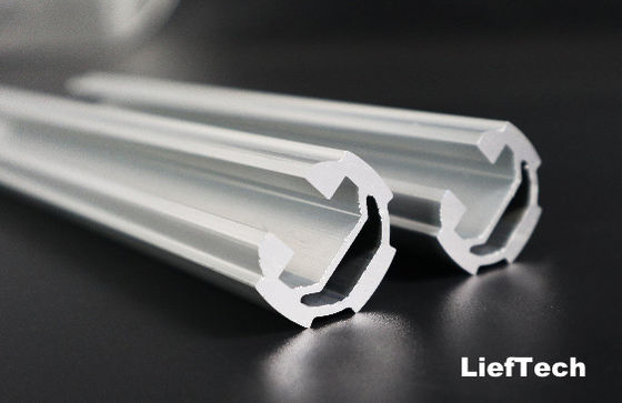 OEM 19mm di diametro anodizzato tubi di alluminio con scanalatura
