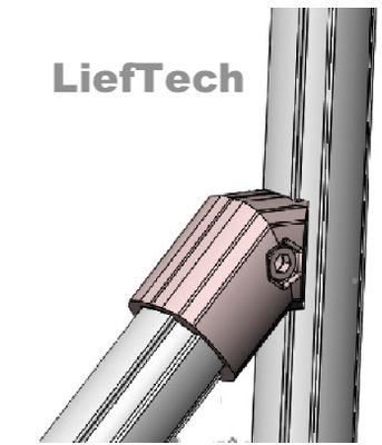 Connessione per tubi leggeri a 45 gradi con giunzione di Lief Technology 0,058 kg/pcs