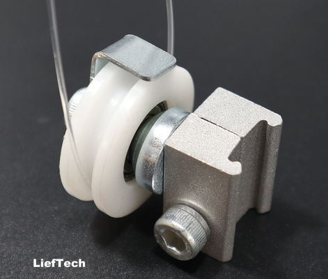 Plastico pesante U rotelle a scanalatura semplice installazione facile assemblaggio