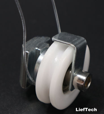 Fusione a fuso in alluminio U scanalatura ruote del tubo T slot profilo con slider