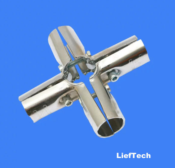 struttura semplice Collegatori di tubi cromati Fittings di tubi in acciaio per tubi da 28 mm