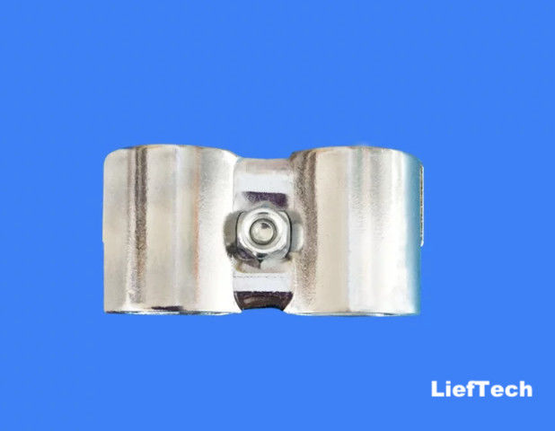 CRS connettore a doppio tubo di acciaio laminato a freddo per tubo a cromo a 28 mm